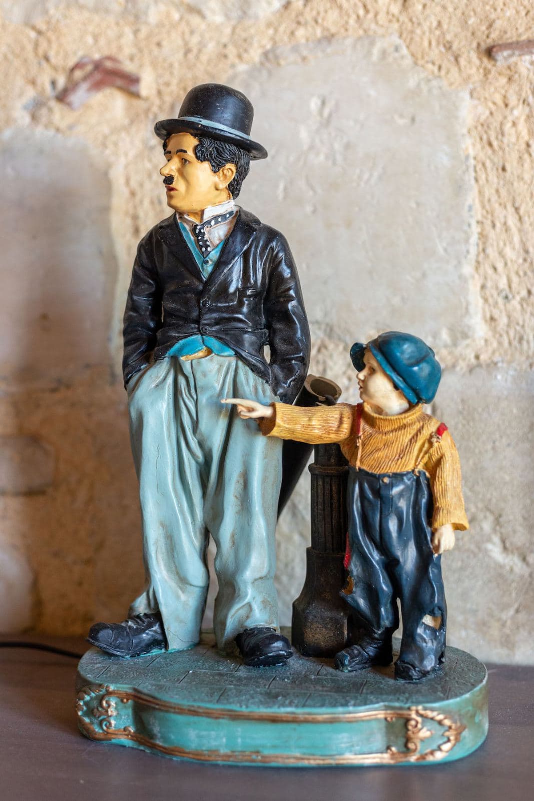 Hand-painted folk art detail