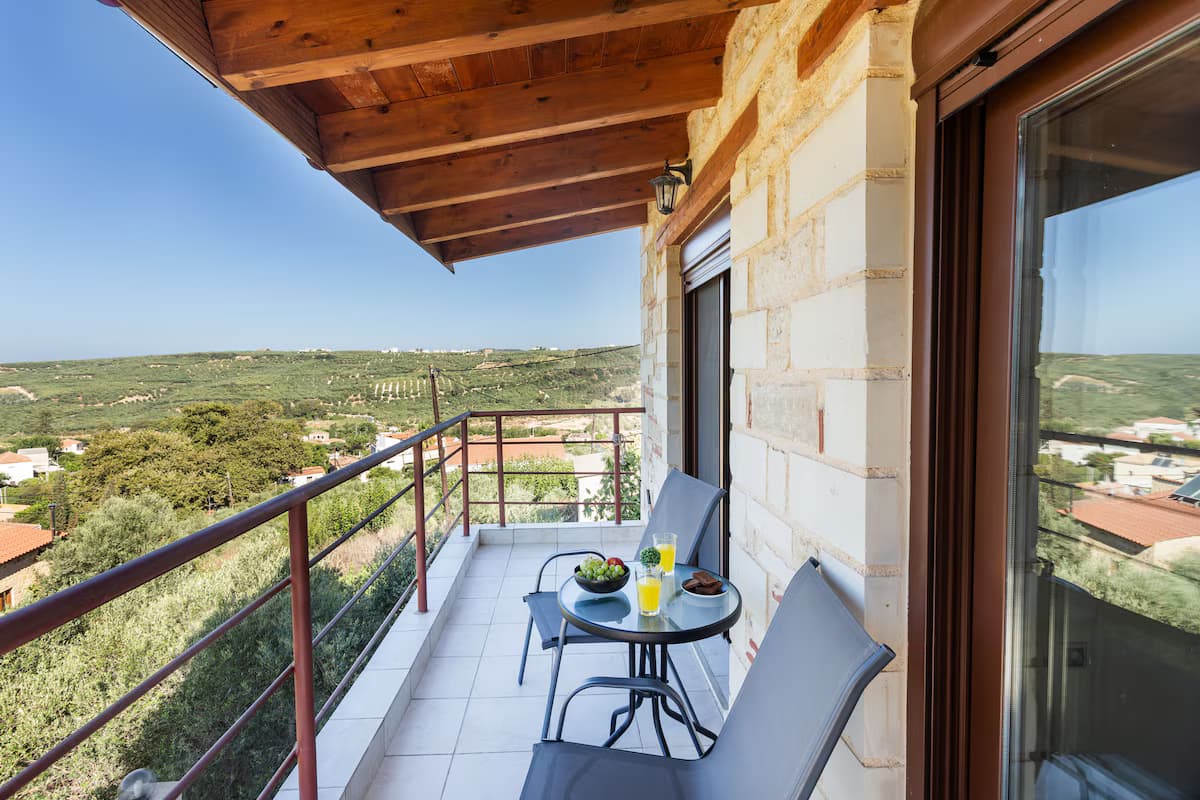Upper floor bedroom terrace